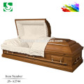 Chocolate painting buff interior US style casket